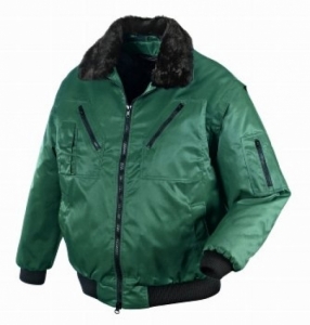 BIG-TEXXOR-Kälteschutz,  Winter-Arbeits-Berufs-Piloten-Jacke, 4-in-1-Pilotenjacke, Oslo, grün