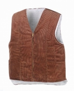 BIG-TEXXOR-Kälteschutz, Winter-Arbeits-Berufs-Weste, Cordweste, Odal, braun