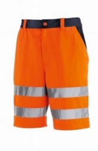 BIG-TEXXOR-Warnschutz, Warn-Shorts, Erie, leuchtorange/navy