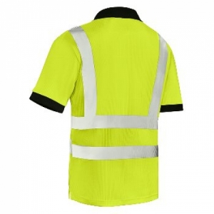BIG-TEXXOR-Warnschutz, Warn-Polo-Shirt, Sylt, leuchtgelb