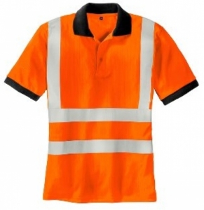 BIG-TEXXOR-Warnschutz, Warn-Polo-Shirt, Sylt, leuchtorange