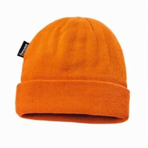 BIG-TEXXOR-Warnschutz, Warn-Wetterschutz-Strickmütze, leuchtorange