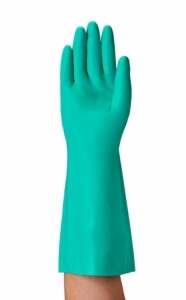 ANSRLL-Einwegschutz, NITRIL-HANDSCHUHE, SOLVEX, 37-695, grün