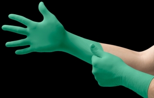 ANSRLL-Einwegschutz, EINWEG-NITRIL-HANDSCHUHE, TOUCHNTUFF, 92-605, Pkg. á 100 Stück, grün