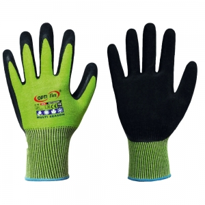 F-OPTIFLEX-Handschutz, Latex-Arbeitshandschuhe, *MULTI SEASON*, grün/schwarz