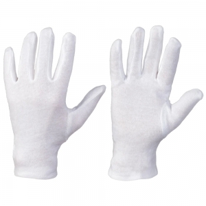 F-STRONGHAND-Handschutz, Trikot, 100% Baumwolle, Arbeitshandschuhe, *CLASSIC ANSHAN*, Pkg.a`12 , weiß gebleicht