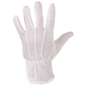 F-STRONGHAND-Handschutz, Trikot, 100% Baumwolle, mit Noppen, Arbeitshandschuhe, *BAOTOU*, Pkg.a`12 ,  weiß gebleicht