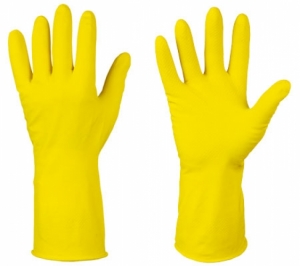 F-STRONGHAND-Handschutz, Haushaltshandschuhe, Latex, Arbeitshandschuhe, *KASAN*, gelb