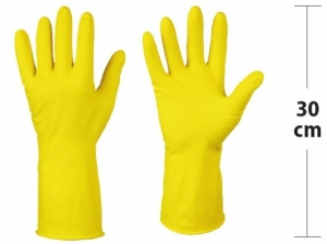 F-STRONGHAND, Haushaltshandschuhe, Latex, Arbeitshandschuhe, *STABDARD KASAN*, VE: 144 Paar, gelb