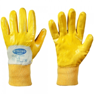 F-STRONGHAND-Handschutz, Nitril, Arbeitshandschuhe, *TORONTO*, Pkg.a`12, gelb
