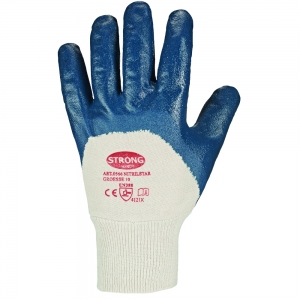 F-STRONGHAND-Handschutz, Nitril, Arbeitshandschuhe, *NITRILSTAR*, Pkg.a`12, blau