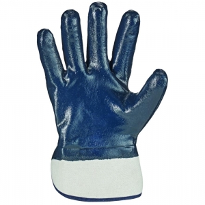 F-STRONGHAND-Handschutz, Nitril, Arbeitshandschuhe, *VOLLSTAR*, Pkg.a`12, blau
