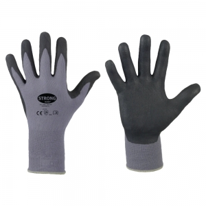 F-STRONGHAND-Handschutz, Nitril, Arbeitshandschuhe, *BATAN*, grau/schwarz