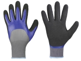 F-STRONGHAND, Nylon, Nitrilbeschichtung, Arbeitshandschuhe, *AURORA*, VE: 144 Paar, blau/schwarz