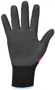 F-STRONGHAND-Handschutz, Nylon, Nitrilbeschichtung, Arbeitshandschuhe,*PRECISOR*, Pkg.a`12, rot/schwarz