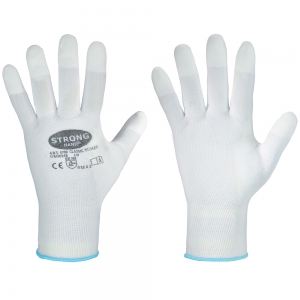 Gr.11 F-STRONGHAND, Nylon, PU beschichtet, Arbeitshandschuhe, *YUMEN*, VE: 240 Paar, weiß