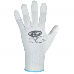 Gr.11 F-STRONGHAND, Nylon, PU beschichtet, Arbeitshandschuhe, *YUMEN*, VE: 240 Paar, weiß