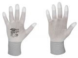 Gr.7 F-STRONGHAND, Polyester, PU beschichtet, Arbeitshandschuhe, *STANDARD YUMEN*, VE = 12 Paar, weiß