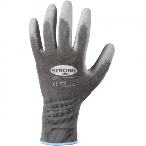 F-STRONGHAND-Handschutz, Nylon, PU beschichtet, Arbeitshandschuhe, *CLASSIC SHENZHEN*, Pkg.a`12, grau