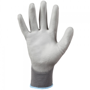 F-STRONGHAND-Handschutz, Nylon, PU beschichtet, Arbeitshandschuhe, *CLASSIC SHENZHEN*, Pkg.a`12, grau