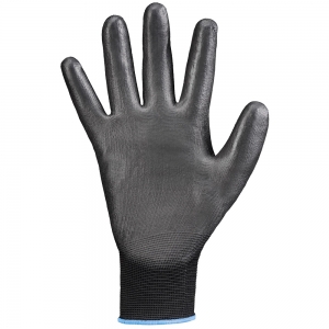 F-STRONGHAND-Handschutz, Nylon, PU beschichtet, Arbeitshandschuhe,  *LINGBI*, Pkg.a`12, schwarz
