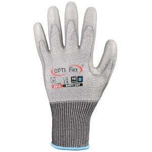 F-OPTIFLEX-Handschutz, Schnittschutz-Arbeitshandschuhe, *SOFT CUT 3*, grau/grau