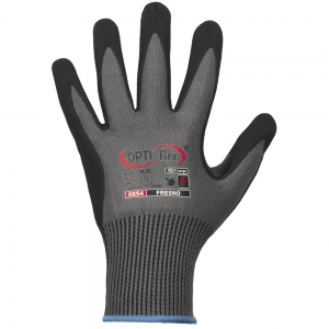 F-OPTIFLEX-Handschutz, Schnittschutz-Nylon-Arbeitshandschuhe, *FRESNO*, grau/schwarz