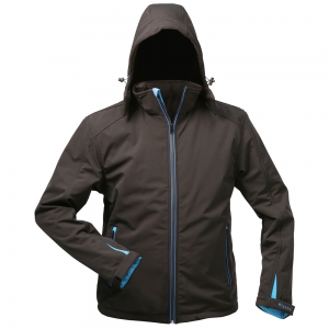 F-ELYSEE-Kälteschutz, Softshell-Jacke, *URANOS*, schwarz/blau