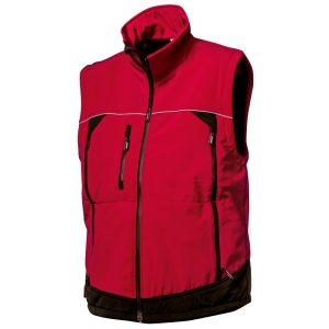 F-ELYSEE-Kälteschutz,  Softshell-Jacke, *OMEGA*, rot/schwarz