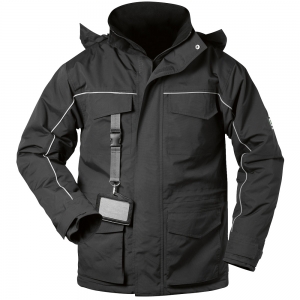 F-ELYSEE-Kälteschutz, Thermo Jacke, *BLACKPOOL*, schwarz/schwarz