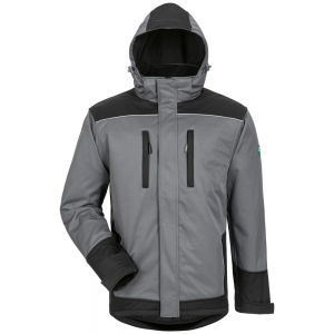 F-ELYSEE-Kälteschutz, Winter-Softshelljacke, *AJAX*,  grau/schwarz