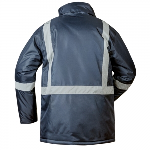 F-CRAFTLAND-Parka, *MELLUM*, marine/rot mit Reflexstreifen