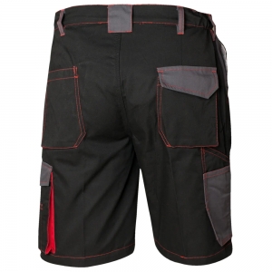 F-CRAFTLAND-Workwear, Shorts, Twill *MECHELEN*, schwarz/grau