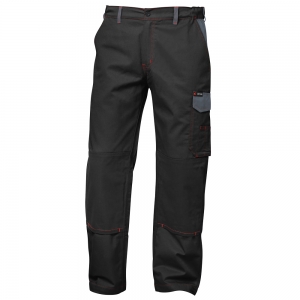 F-CRAFTLAND-Workwear, Bundhose, Twill *BRUGGE*, schwarz/grau