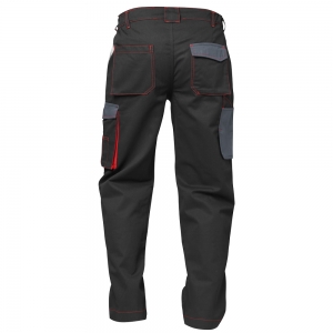 F-CRAFTLAND-Workwear, Bundhose, Twill *BRUGGE*, schwarz/grau