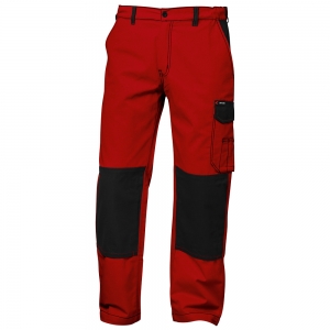 F-CRAFTLAND-Workwear, Bundhose, Twill *GENT*, rot/schwarz