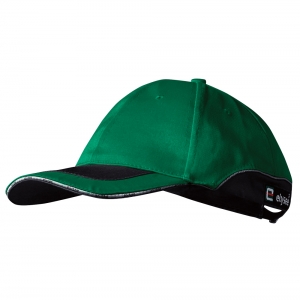 F-ELYSEE-Workwear, Caps, *DAVID*, grün/schwarz abgesetzt