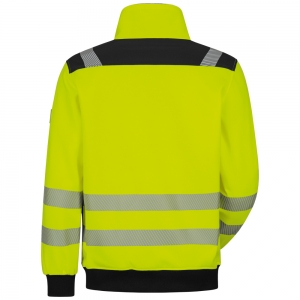 F-ELYSEE-Warnschutz, *DEMINO* WARNSCHUTZ-SWEATJACKE, warngelb/schwarz