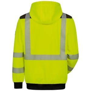 F-ELYSEE-Warnschutz, *MILETTO* WARNSCHUTZ-HOODIE, warngelb/schwarz