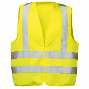 F-WICA-TEX-Warnschutz, Polyester-Warnweste, *EGON, fluoreszierend gelb