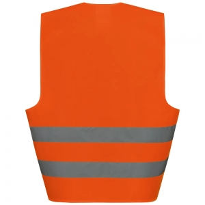 F-WICA-TEX-Warnschutz, Polyester-Warnweste, *OSKAR, fluoreszierend orange