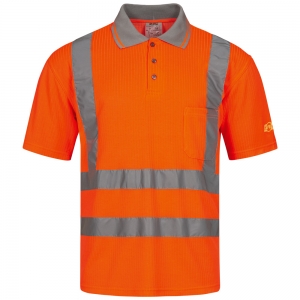 F-SAFESTYLE-Warnschutz, Warnschutz-Poloshirt, *CARLOS*, 185g/m², fluoreszierend orange