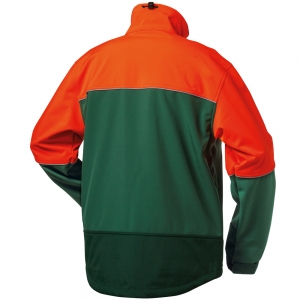 F-ELYSEE-SKälteschutz, oftshell Jacke, *SANDDORN*, grün/orange