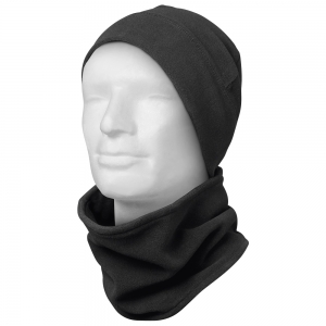 F-CRAFTLAND-Kälteschutz, Fleece-Set, Mütze und Schal, *KEDRO*, schwarz