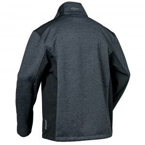 F-ELYSEE-Kälteschutz, Strickfleece-Jacke, *INNSBRUCK*, 320g/m², dunkelgrau/schwarz