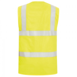 F-SAFESTYLE-Warnschutz, Warnschutz-Weste, *DAMIAN*, fluoreszierend gelb