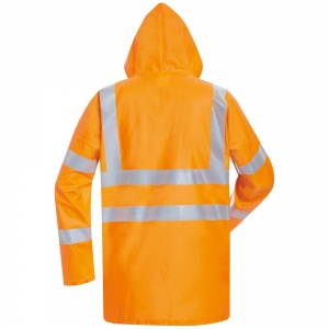F-NORWAY-Warnschutz, Multinorm-PU-Regenjacke, *FRIDBERT*, fluoreszierend orange