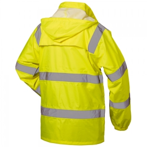 F-SAFESTYLE-Warnschutz, Warnschutz-Regenjacke, *ONNO*, fluoreszierend gelb