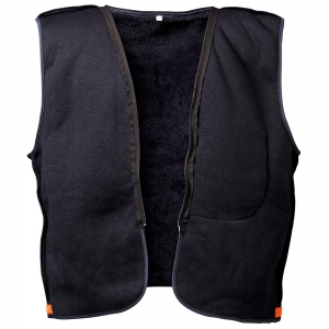 F-ELYSEE-Warnschutz, Warnschutz-Pilotenjacke, *VOLKER*, fluoreszierend orange/marine abgesetzt