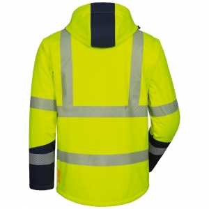 F-SAFESTYLE-Warnschutz, Warnschutz-Softshell-Jacke, wattiert, *JORIS*, fluoreszierend gelb
